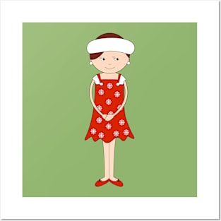 Christmas Winter Girl Digital Art | Christmas Special | illusima Posters and Art